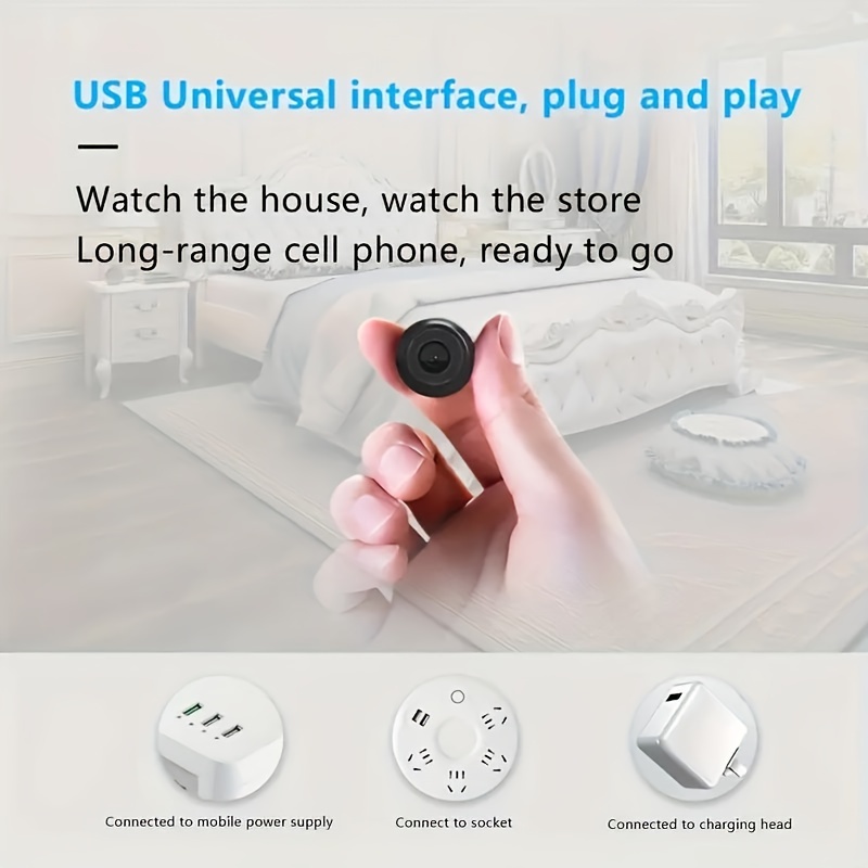1pc hd wifi surveillance camera 2 4g monitor night vision motion detection camera family security camera monitoring wide angle detection ip camera not including sd card without battery christmas halloween thanksgiving day gift carnival details 2