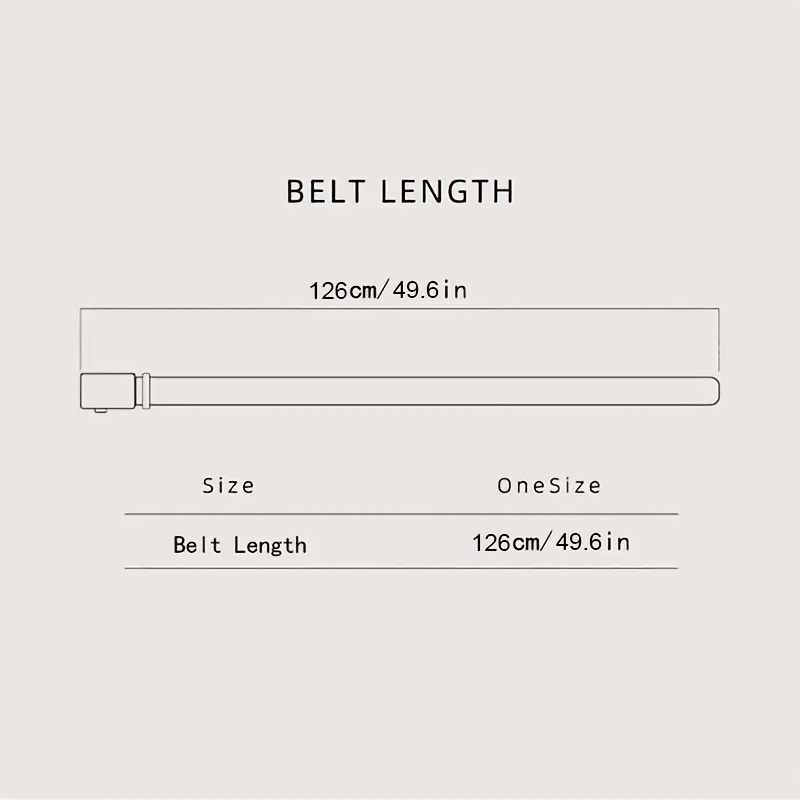 Y Letter Style Auto Buckle Men's Business Casual Leather Belt