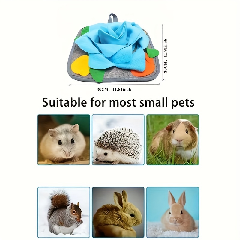 Bunny Rabbit Snuffle Mat, Foraging Blanket, Stimulation Treat Toy, Rabbit  Enrichment Toy, 