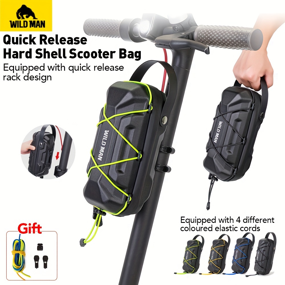 

Hard Shell Scooter Bag, Quick Release Bike Handlebar Bag, Universal Fit For Electric/folding Bicycles & Scooters