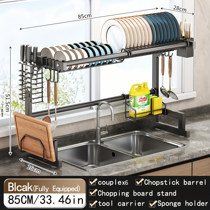 Over The Sink Dish Drying Rack adjustable Space saving - Temu