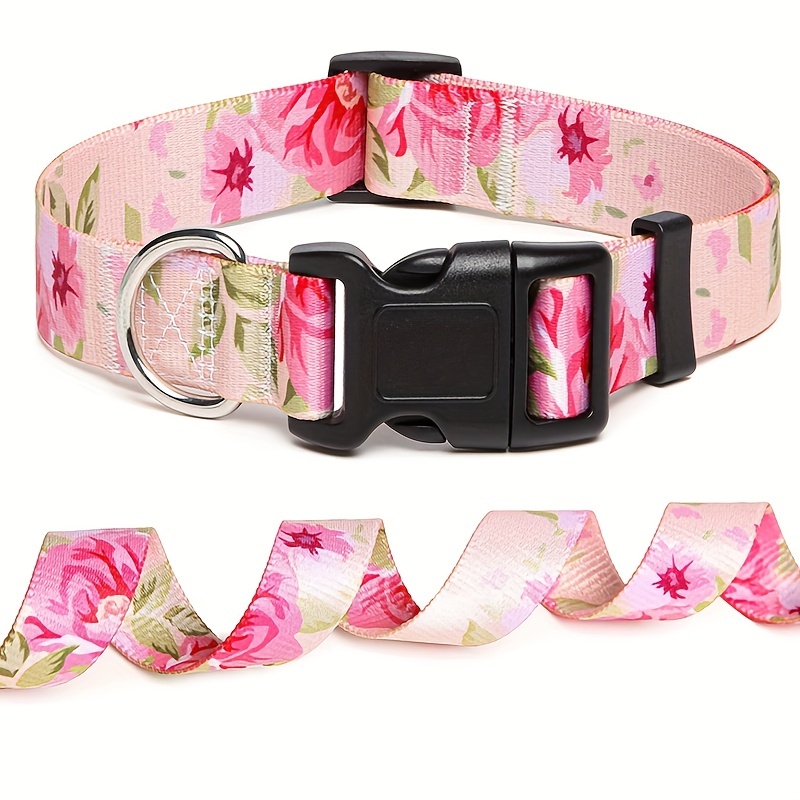 Floral Dog Collar, Cute Dog Collar, Soft Pet Collars For Dogs, Quick  Release Dog Collar For Small Dogs Girl, Puppy Collars - Temu