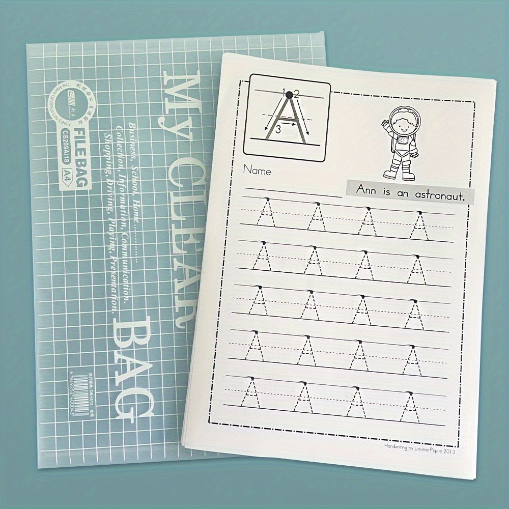 52 Pages A z Alphabet Abc Letters Practice Paper Preschool - Temu