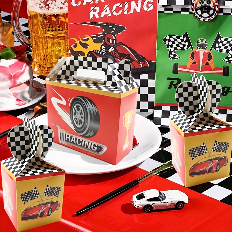 Racing Race Car Theme Party Favors Treat Boxes Party Favor - Temu