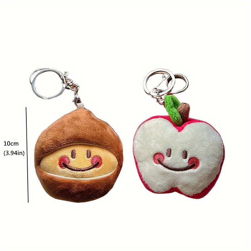 Expression Chestnut Plush Key Chain Key Buckle Plush Doll Toy