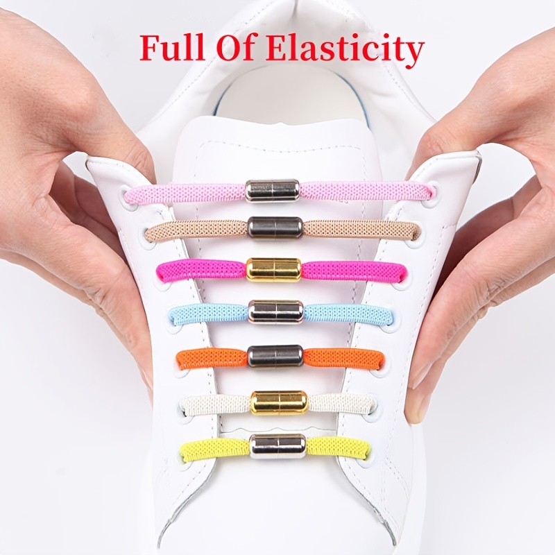 PandaHall Elite 16pcs 2 Colors Rectangle Alloy Shoelace Buckle Connectors  Sets, Capsule Shape Tie Shoe Lace Tie Locks Clips Ends, with Screwdriver