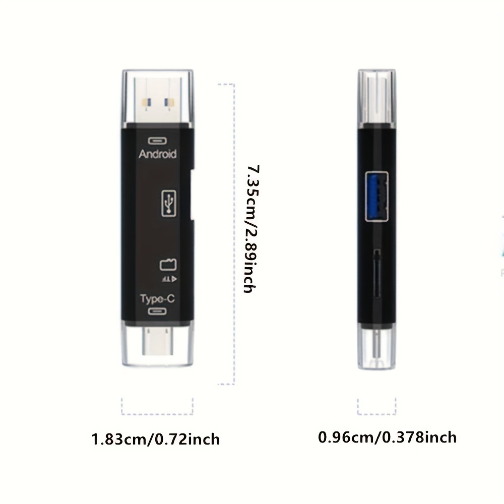 5 en 1 Lector De Tarjetas De Memoria Adaptador USB OTG Y - Temu Chile