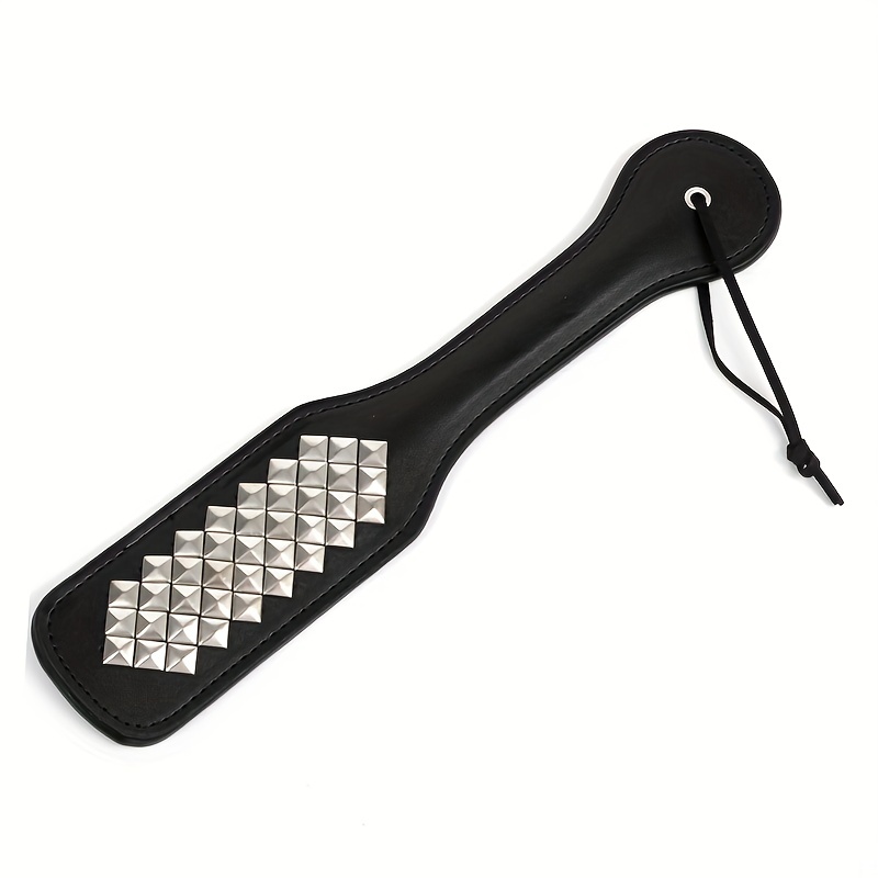 Leather Spiked Spanking Paddle For Kinky Couples