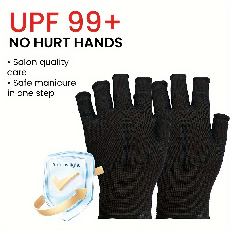 Uv Protection Gloves Nail Art Prevent Tanning Hands Uv/led - Temu Canada