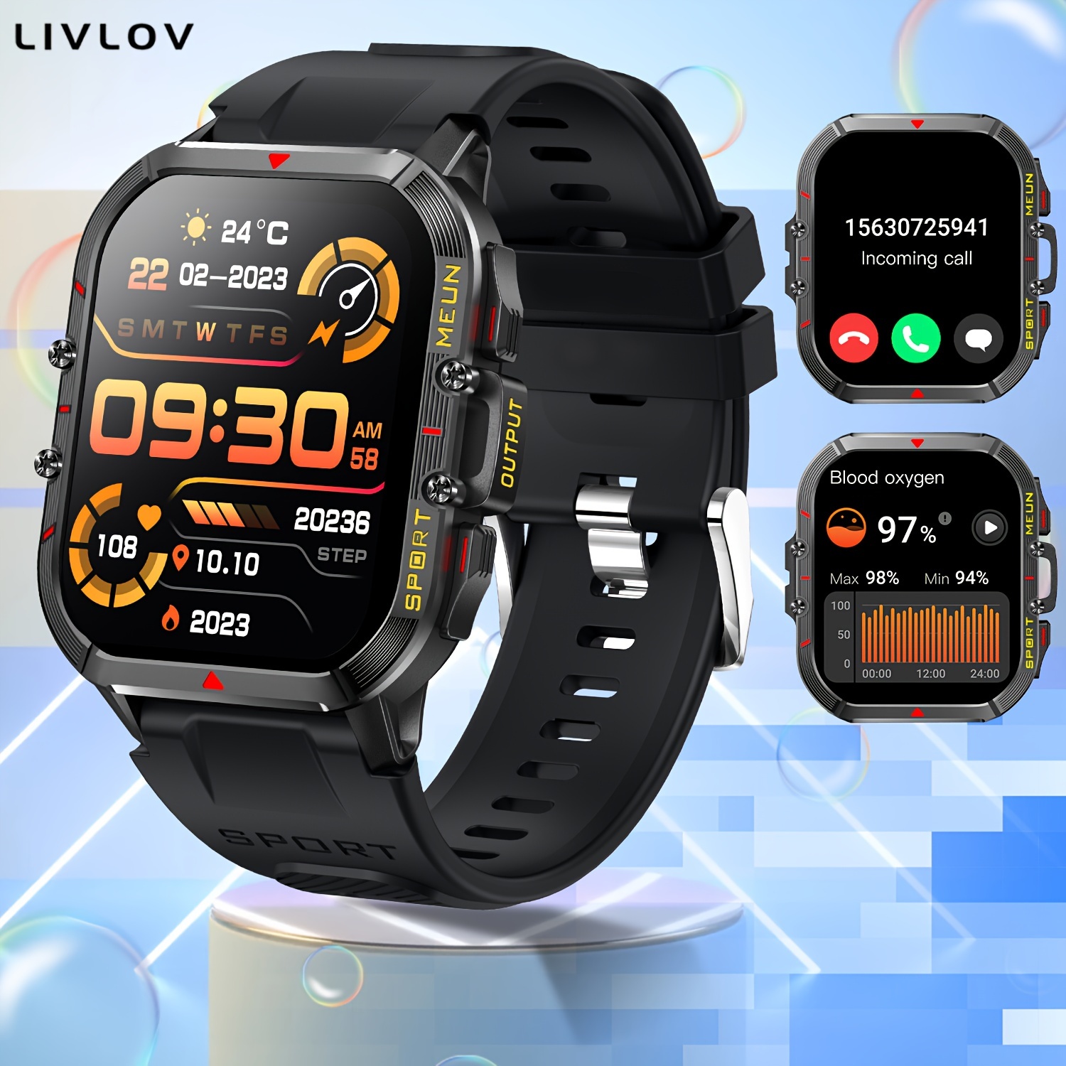 Huawei-reloj inteligente GT4 Pro para hombre, accesorio de pulsera  resistente al agua IP68 con control del ritmo cardíaco, GPS, trayectoria de