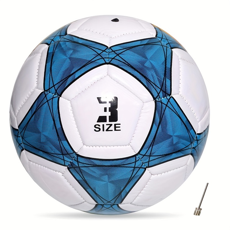 Balón de fútbol tamaño 3/4/5 para jugar al aire libre, cosas de fútbol que  cambian de color con agujas de bola de tamaño oficial y bomba de aire, idea