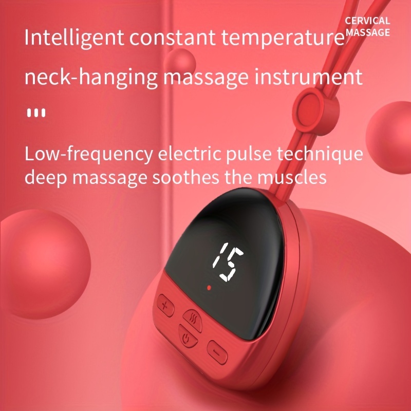 Breo Neck Massager with Heat, Cordless Shiatsu Massager for Neck Back Pain  Relief, Soothe Neck Strains for Home Office & Travel Use, APP Control, Gift