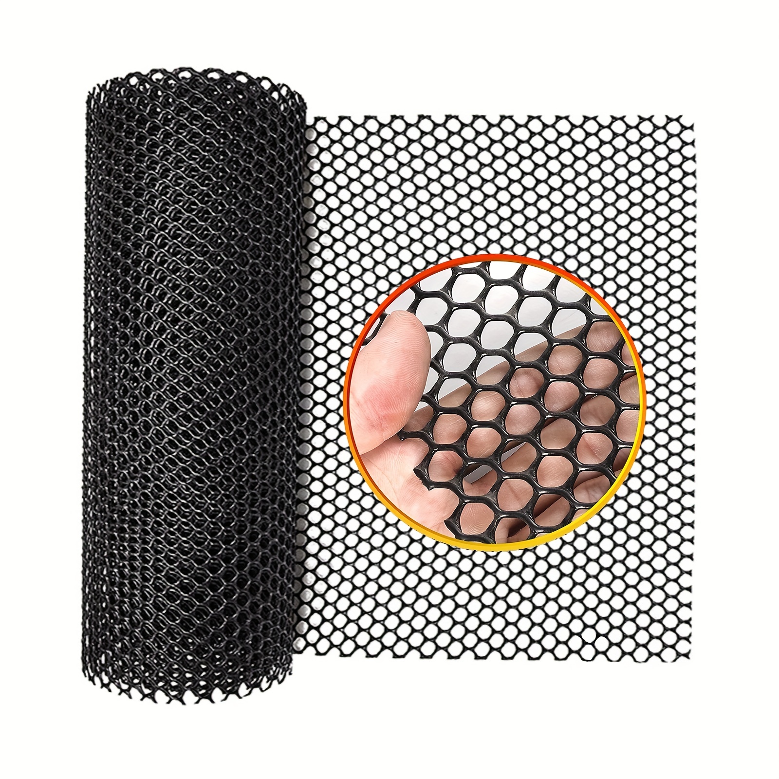 1pc Black Plastic Chicken Wire Fence Mesh, Hexagonal Fencing Wire For  Gardening, Poultry Fencing, Chicken Wire Frame For Crafts, Floral Netting  (Black