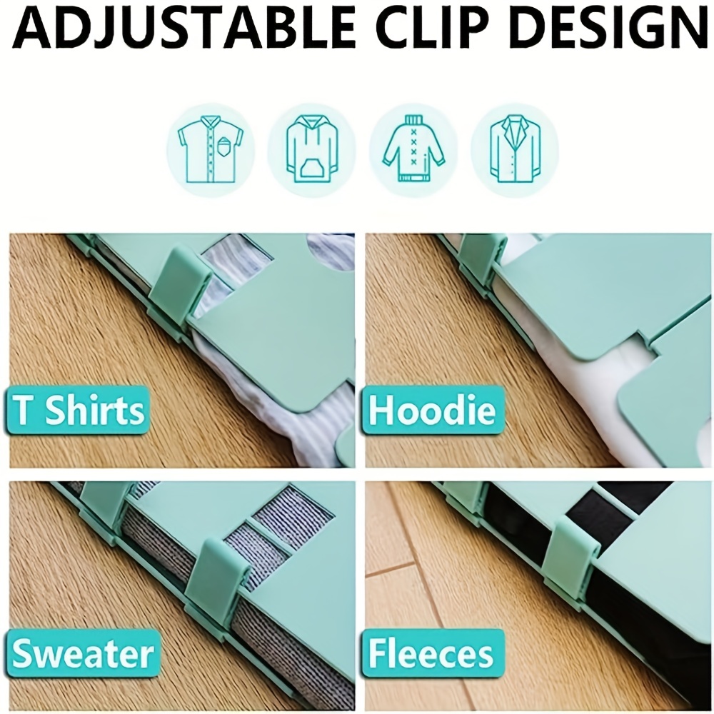 XHUJBOARD Adjustable Adult Clothes Folding Board, T Shirts Sweater Hoodie  Fleeces Hoody Clothes Folder Durable Plastic Laundry folders Folding Boards  flipfold, Light Green: Buy Online at Best Price in UAE 
