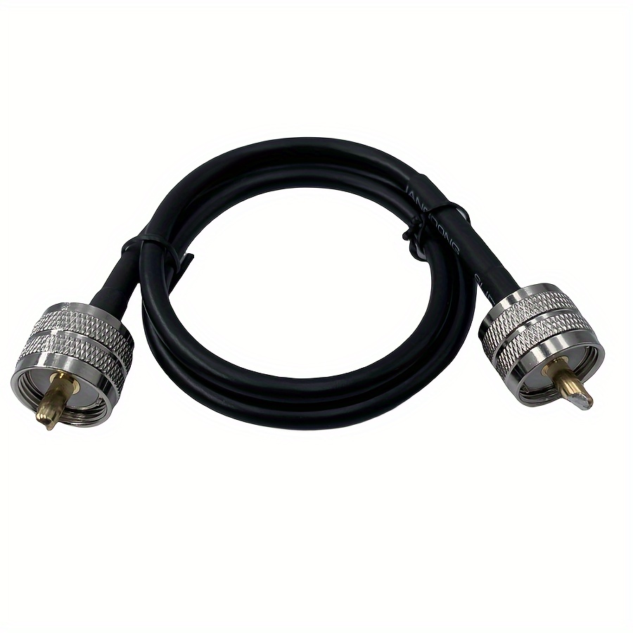 Jumper Per Radio UHF Cavo Jumper 3 Piedi Cavo Coassiale BNC Maschio A PL-259 Maschio - RG58, Lunghezza 3 Piedi, Fatto In USA Jumper RF Maschio-maschio PL -259 A RP-SMA