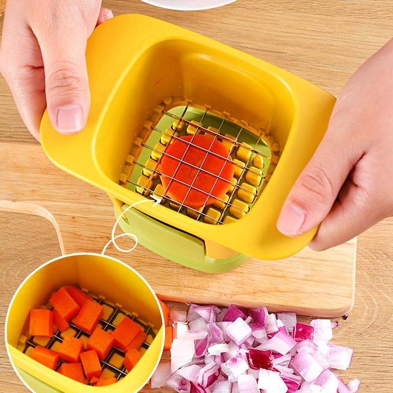 French Fry Cutter Vegetable Chopper With 4 Blades Kitchen - Temu