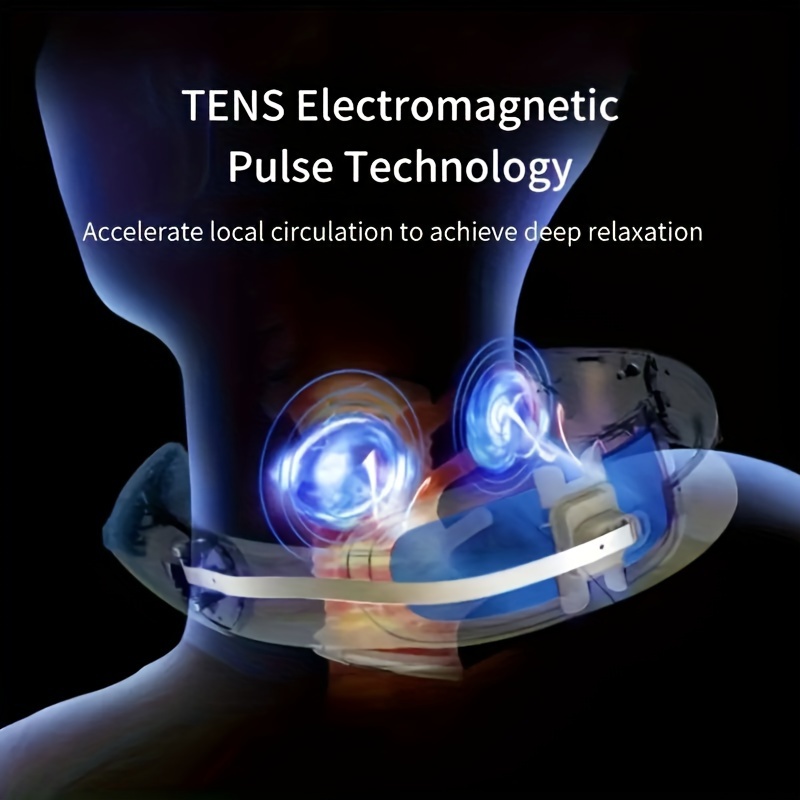 Electromagnetic Pulse Neck Massager Deep Tissue Cordless Massager