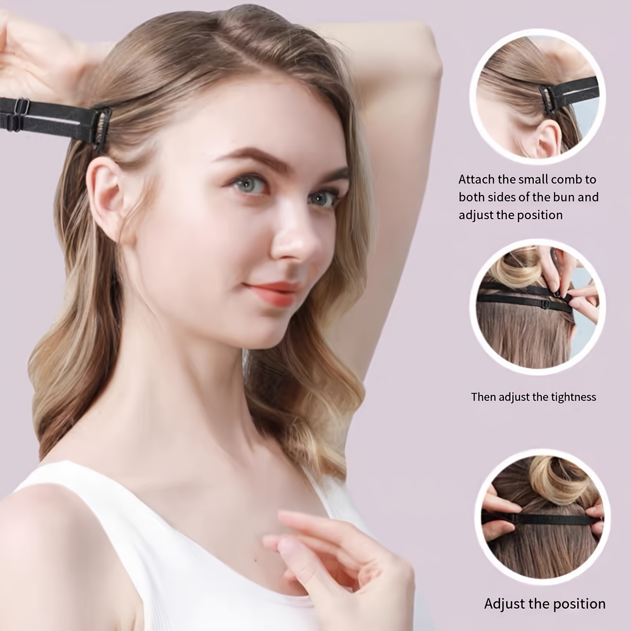 Invisible Hair Band Face Lift Band Clip Stretching Strap - Temu