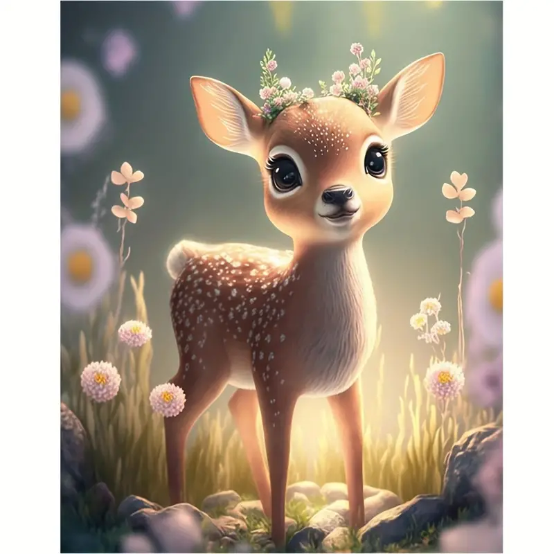 Diamond Painting Painting Deer Set For Adults Diy Paint With - Temu