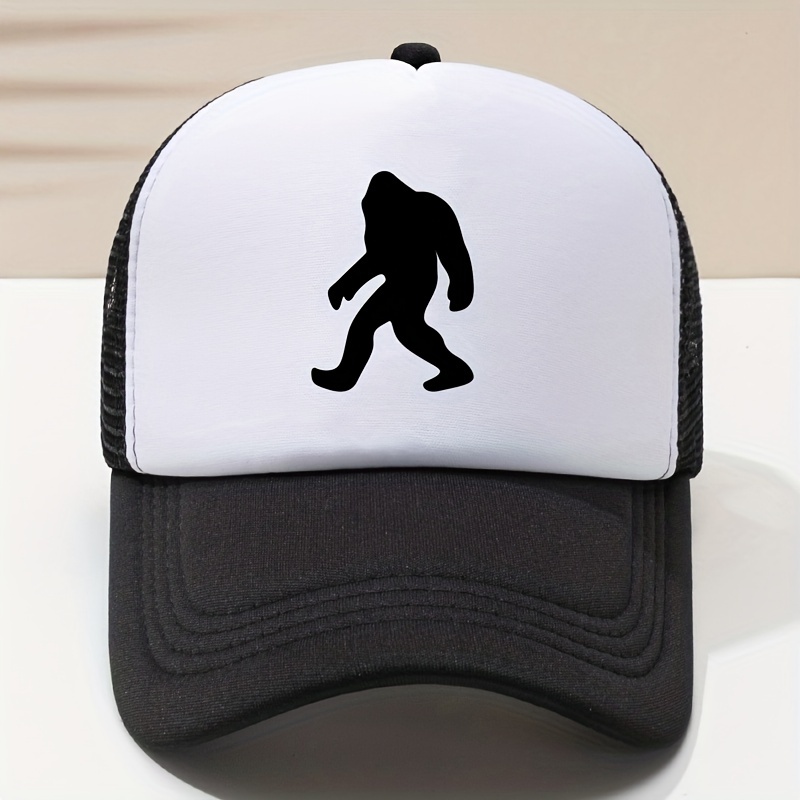 Gorilla Printed Trucker Hats Mesh Breathable Color Block - Temu Canada