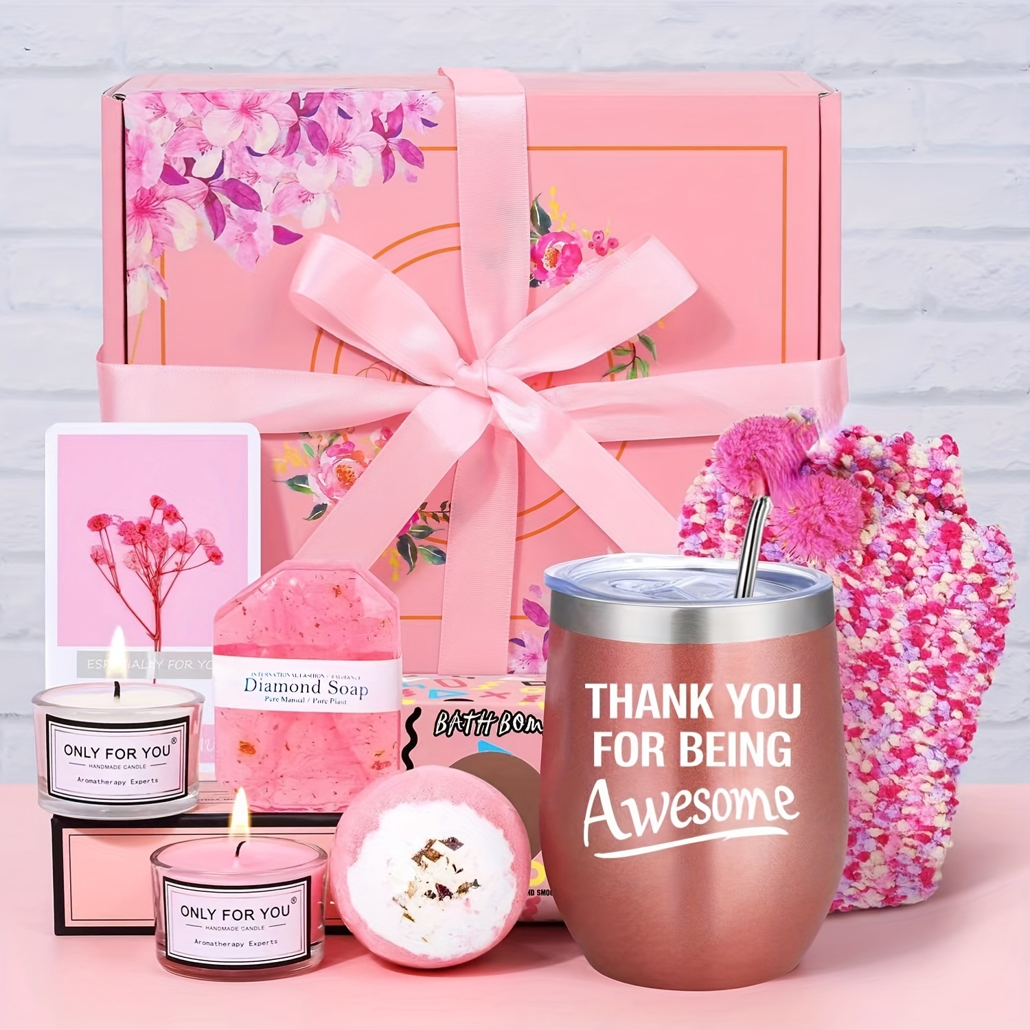 Birthday Christmas Gifts for Women, Unique Gift Basket for Her Women  Grandma Sister Girlfriend Wife Best Friend Co-Worker, Funny Gifts Box Ideas  Include 12 OZ Tumbler for Thank You Gift 