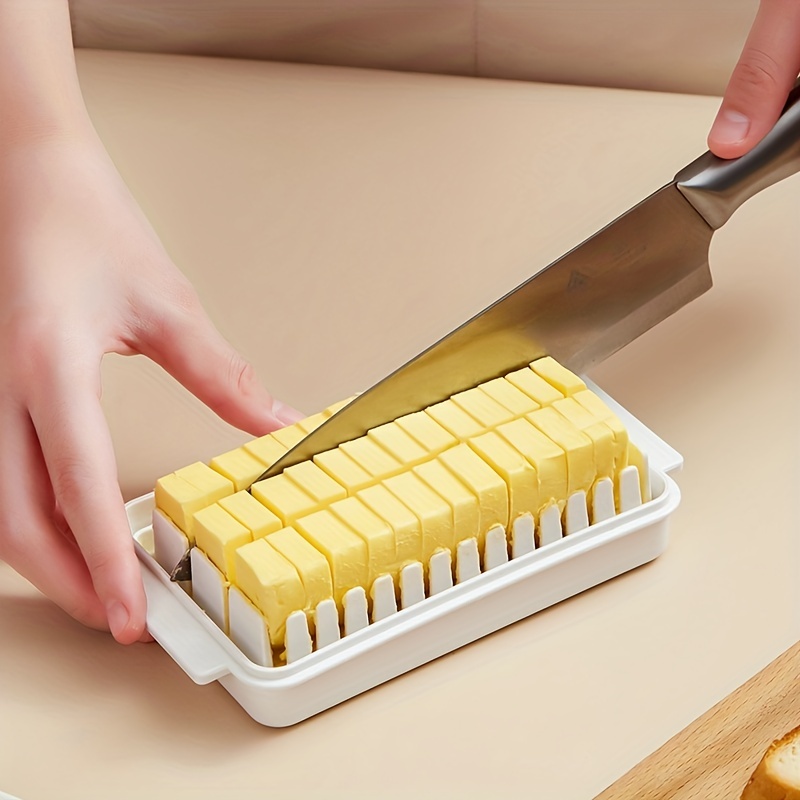 1pc White Plastic Butter Cutter, Cheese Slicer, Cake Baking Tool For Home