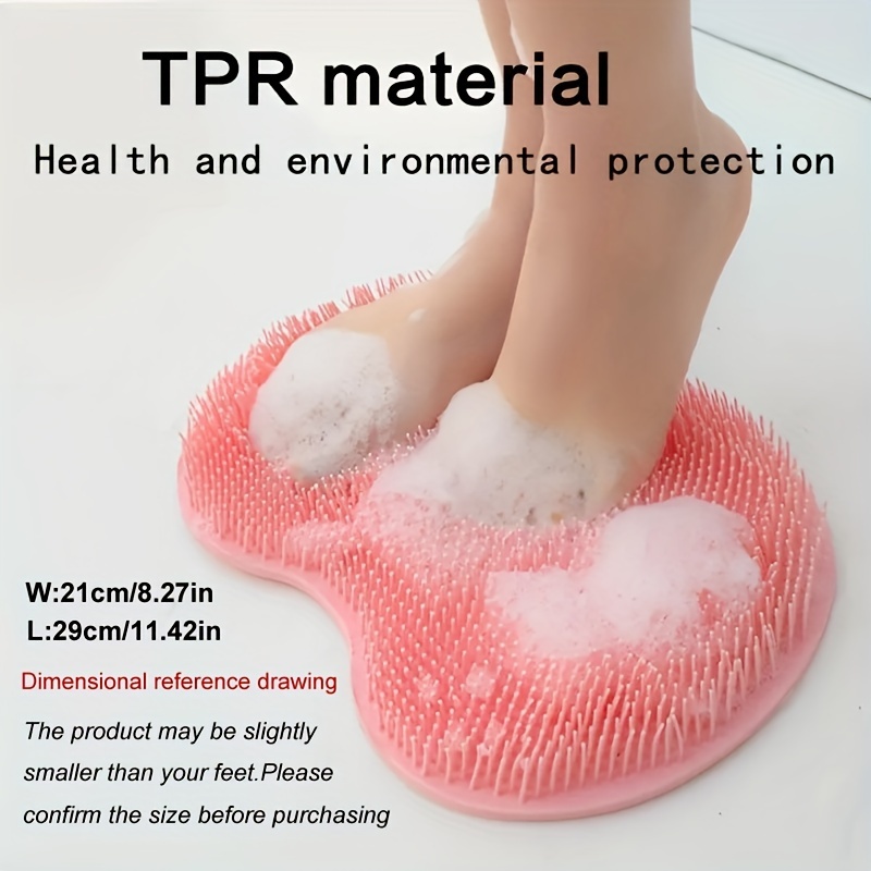 Massage Bath Shower Foot Scrubber Mat Non slip Shower Mat - Temu