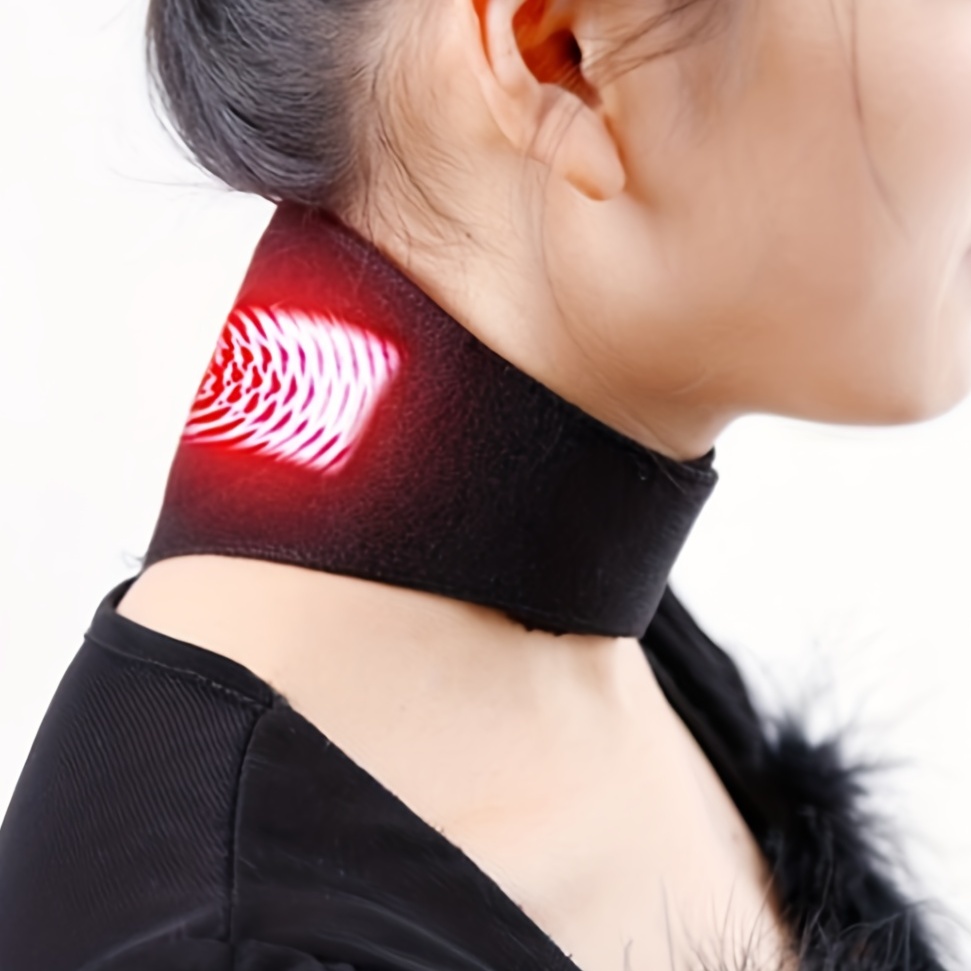 Self-heating Neck Support Brace, Portable & Adjustable Magnetic Neck Warmer  Protector - Temu