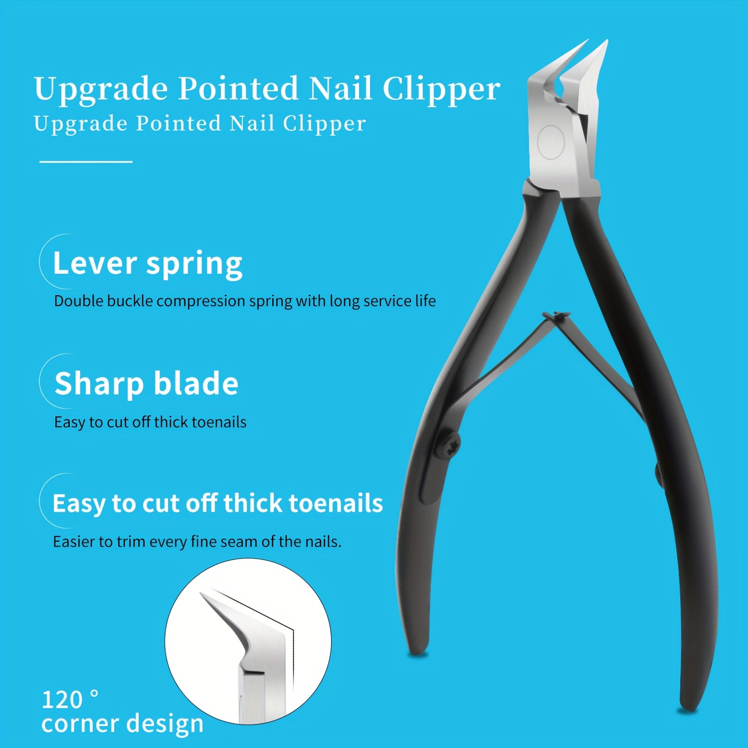 

Professional Eagle Nail Clippers, Correction Thick Nails Ingrown Paronychia Trimmer, Edge Cutter, Manicure Scissor Pedicure Tool