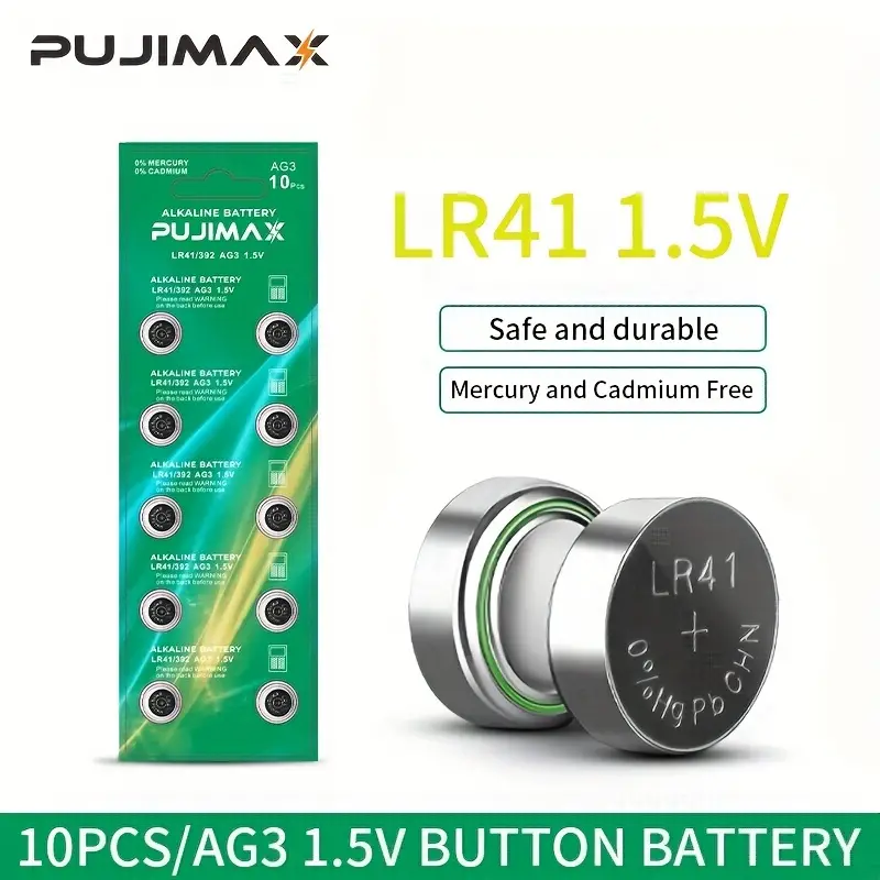 Pujimax 1.5v Button Coin Cell Anti leakage Lr41 392 Alkaline - Temu