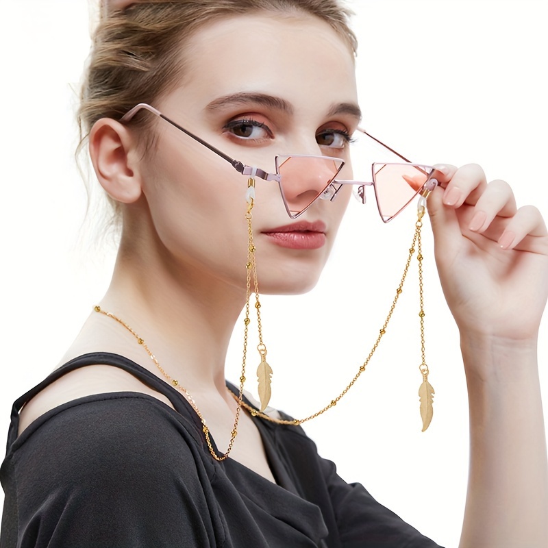 Leaf Shape Chain Eyeglass Chain Lanyard Glasses Chains Women - Temu Canada