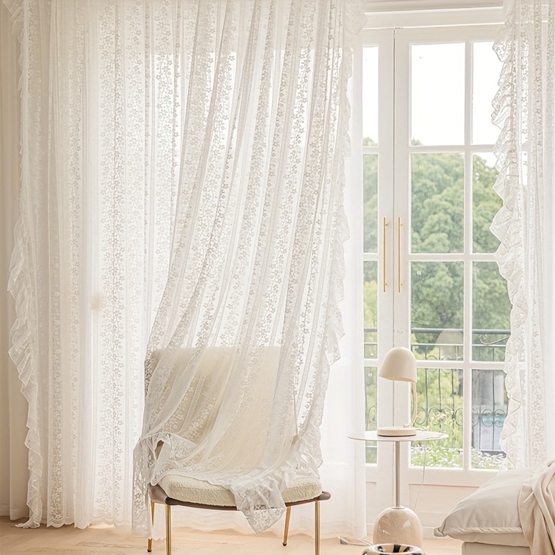 Cortinas transparentes de gasa con rayas blancas, cortinas transparentes,  cortinas de filtrado suaves/transpirables/luz, cortinas de salón dormitorio