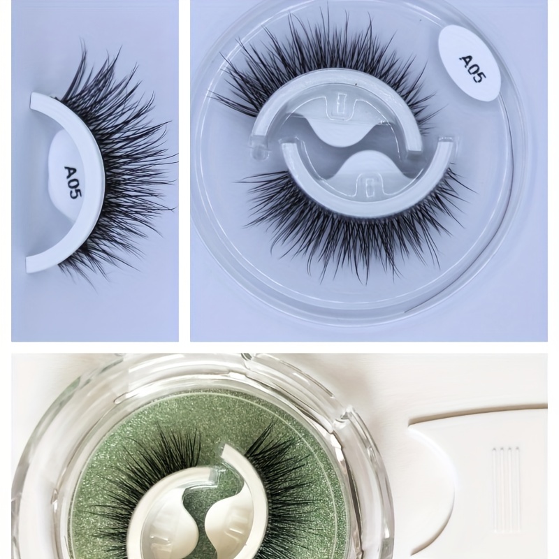 Self-Adhesive Reusable False Eyelashes Naturally Fluffy No Glue Needed
