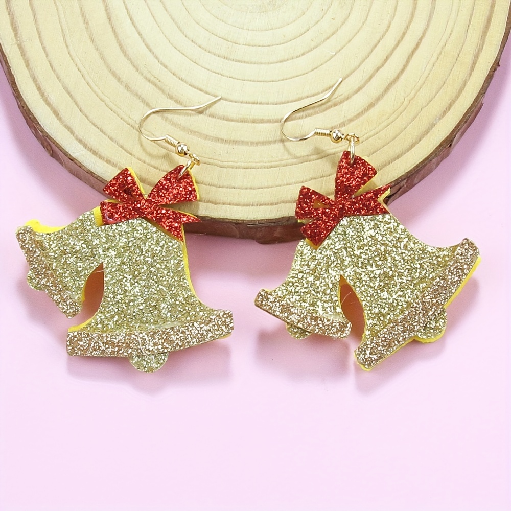 Christmas Gifts Santa, Christmas Earrings Bells