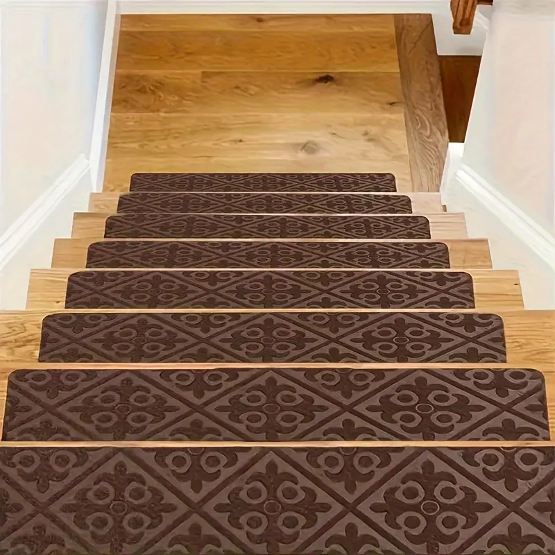 Add Safety And Beauty To Your Stairs With Non-slip Carpet Stair Treads - 8  X 30 Anti-slip Grip For Elders, And Dogs! - Temu