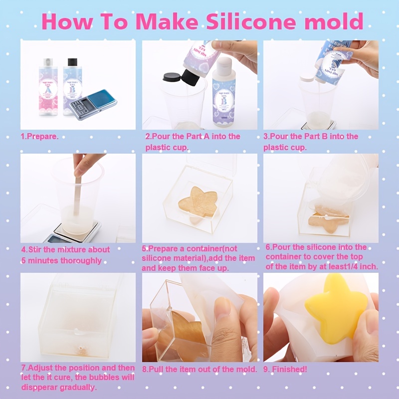 Food Grade Liquid Silicone Rubber Kit For Diy Molds Making - Temu