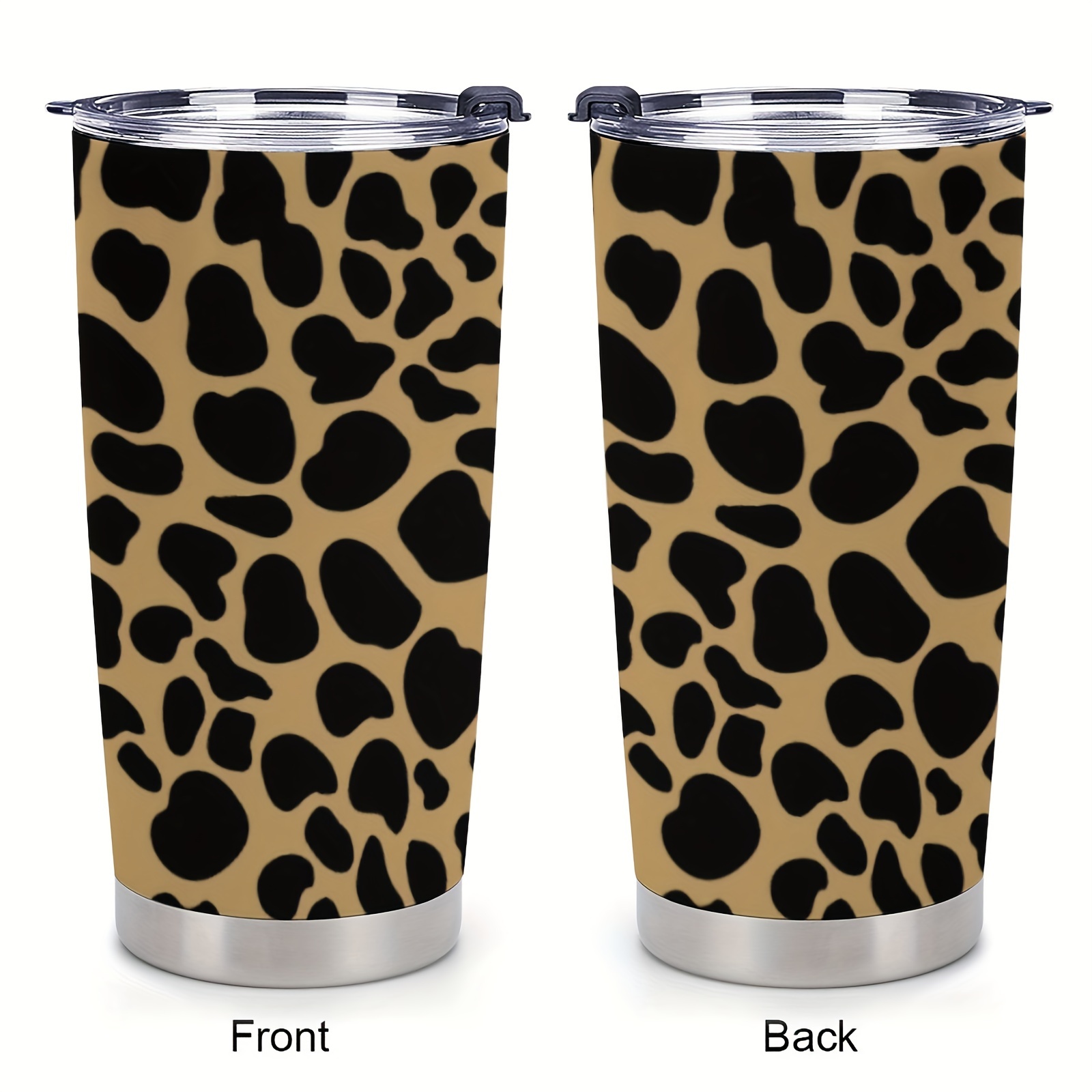 

1pc 20oz Stainless Steel Car Cup, Leopard Print Insulation Tumbler Cup With Lid Travel Coffee Mugs, Car Outdoor Tumbler Water Bottle, Gift