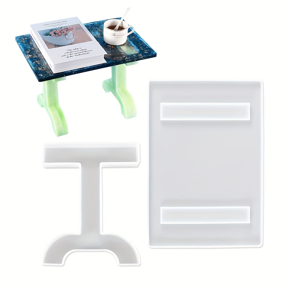 Small Stool Table Silicone Epoxy Resin Molds Set Diy Desktop - Temu