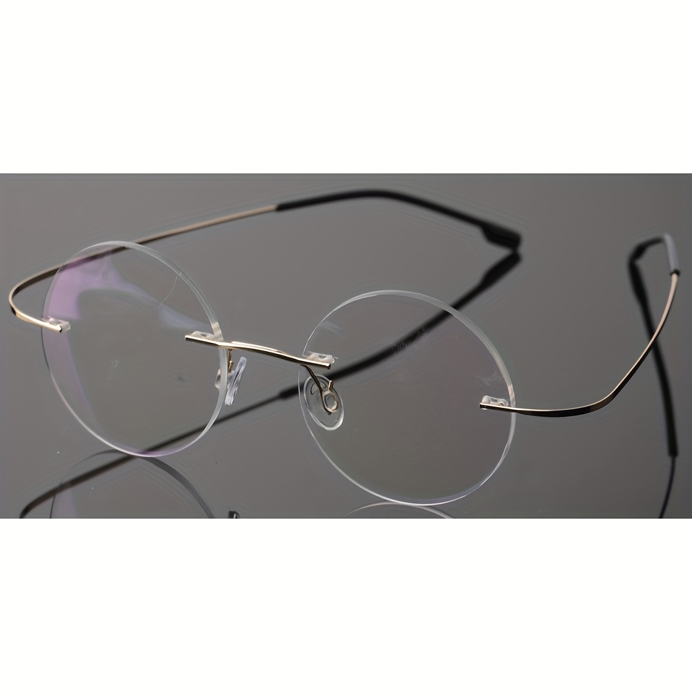 Titanium Stainless Steel Rimless Reading Glasses