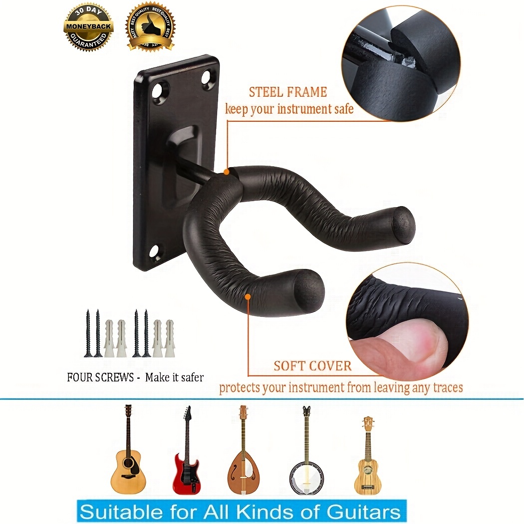 Portachiavi da parete Death Grip Item Wall Hanger montaggio a parete gancio  per chitarra supporto antiscivolo