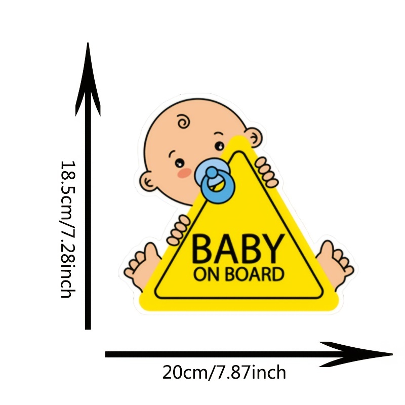 Baby ON Board Baby Safety Sign car Sticker 5 x 5