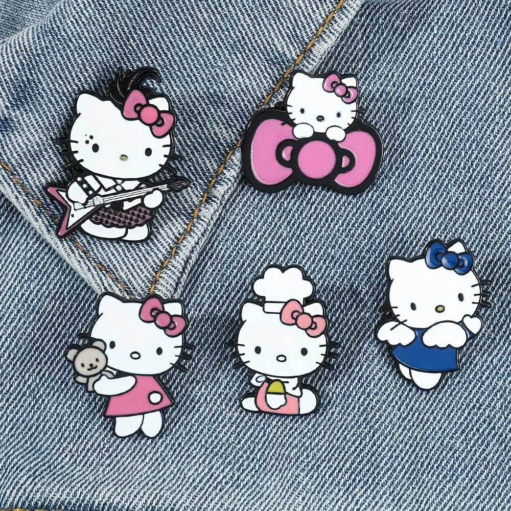 Series Brooch Pin Cute Kuromi Hello Kitty Pattern - Temu