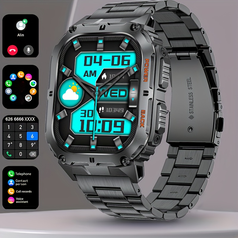 Reloj Inteligente Para Hombre Con Pantalla De Color Negro 2022, Reloj  Inteligente Táctil Con Bluetooth Para Llamadas, Rastreador De Actividad  Física, Presión Arterial, Reloj Inteligente Para Mujer De 35,24 €