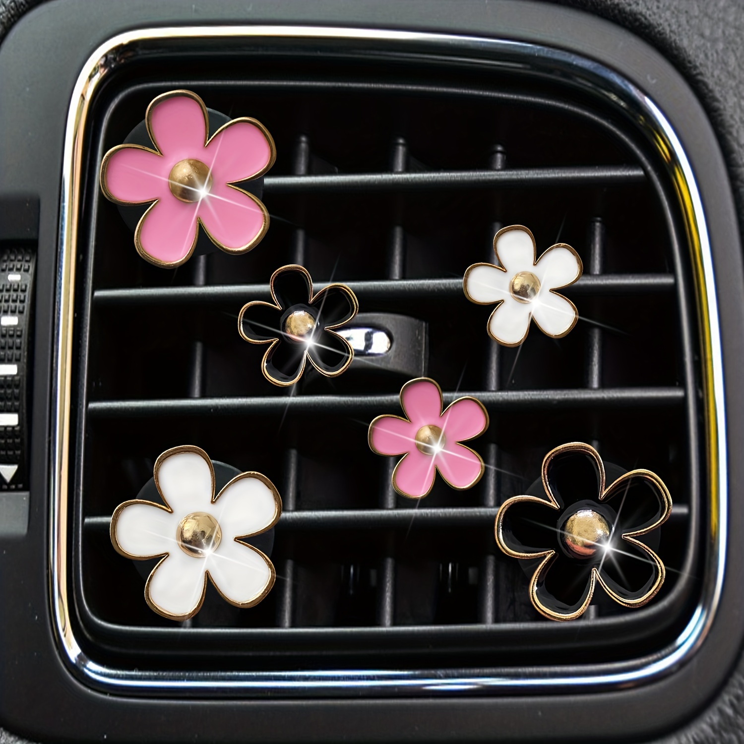 Cute Daisy Car Air Vent Freshener Clips Car Accessories Car - Temu