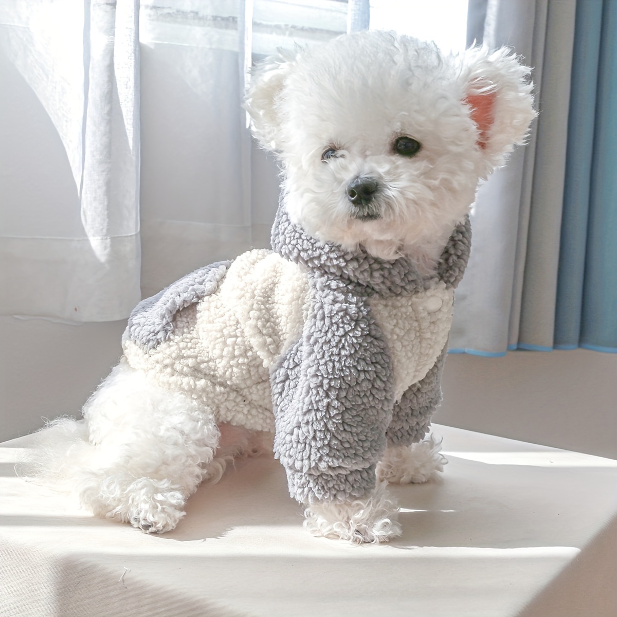 Thick Fleece Dog Jacket for Winter Outdoor Activities