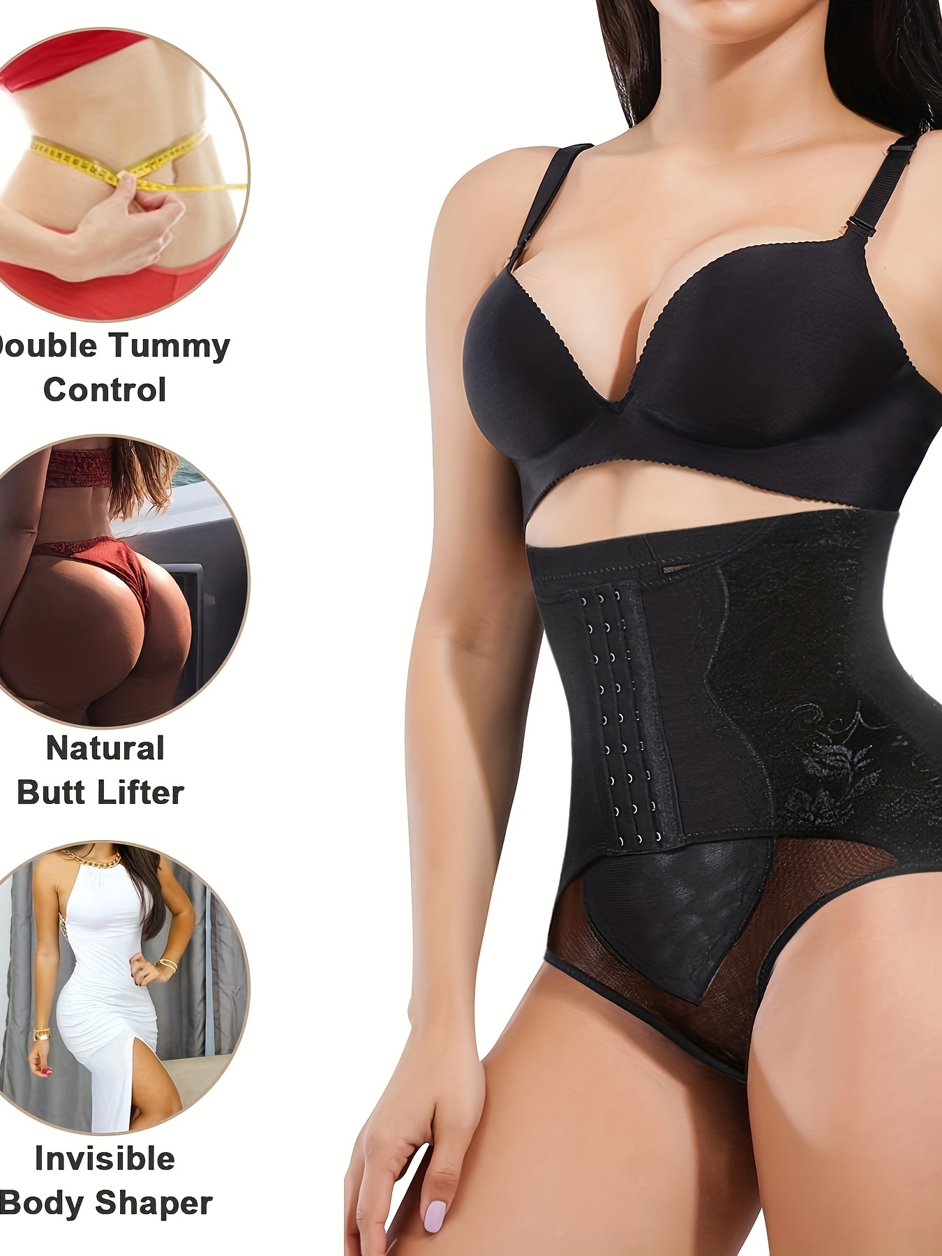 Gotoly Women Butt Lifter Shapewear Panties Waist Trainer Body Shaper  Hi-Waist Tummy Control Slim Smooth Panty (Small, Beige) at  Women's  Clothing store