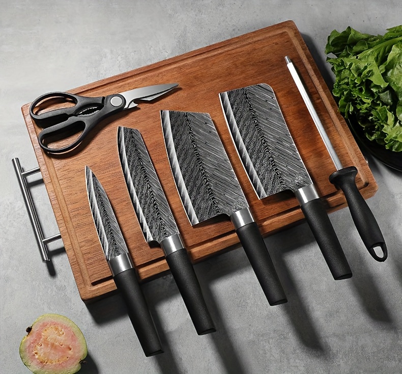 Set Coltelli Cucina Coltello Carne Affettare Super Veloce - Temu Switzerland