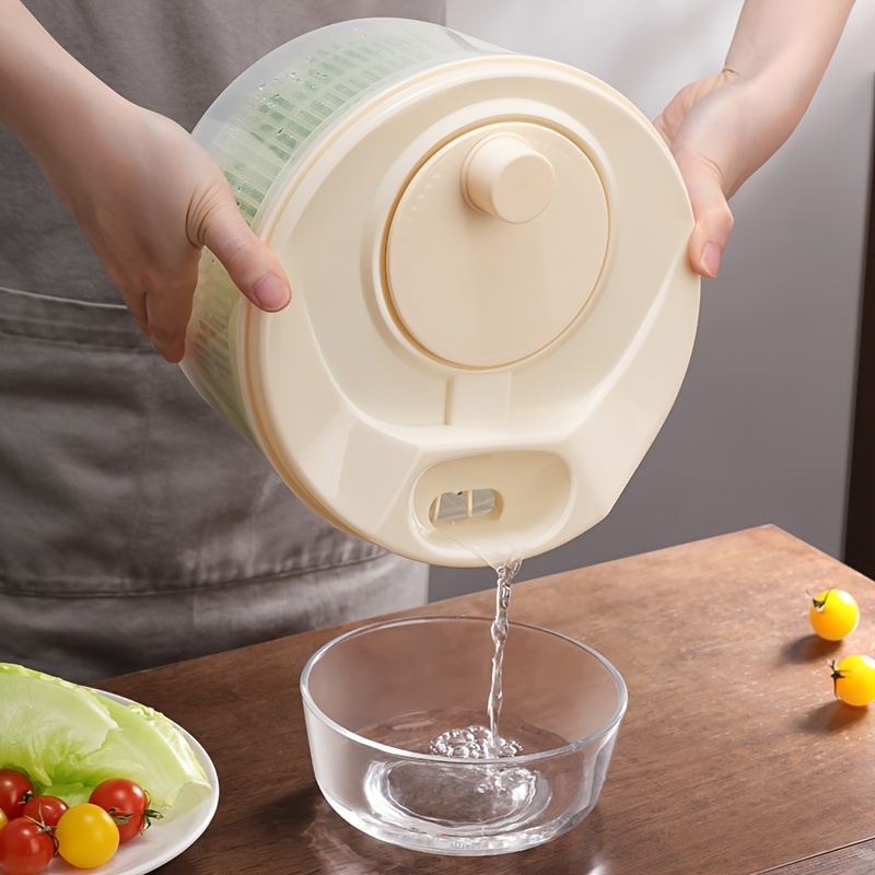 Joined Large Salad Spinner with Storage Lid, Drain, Bowl