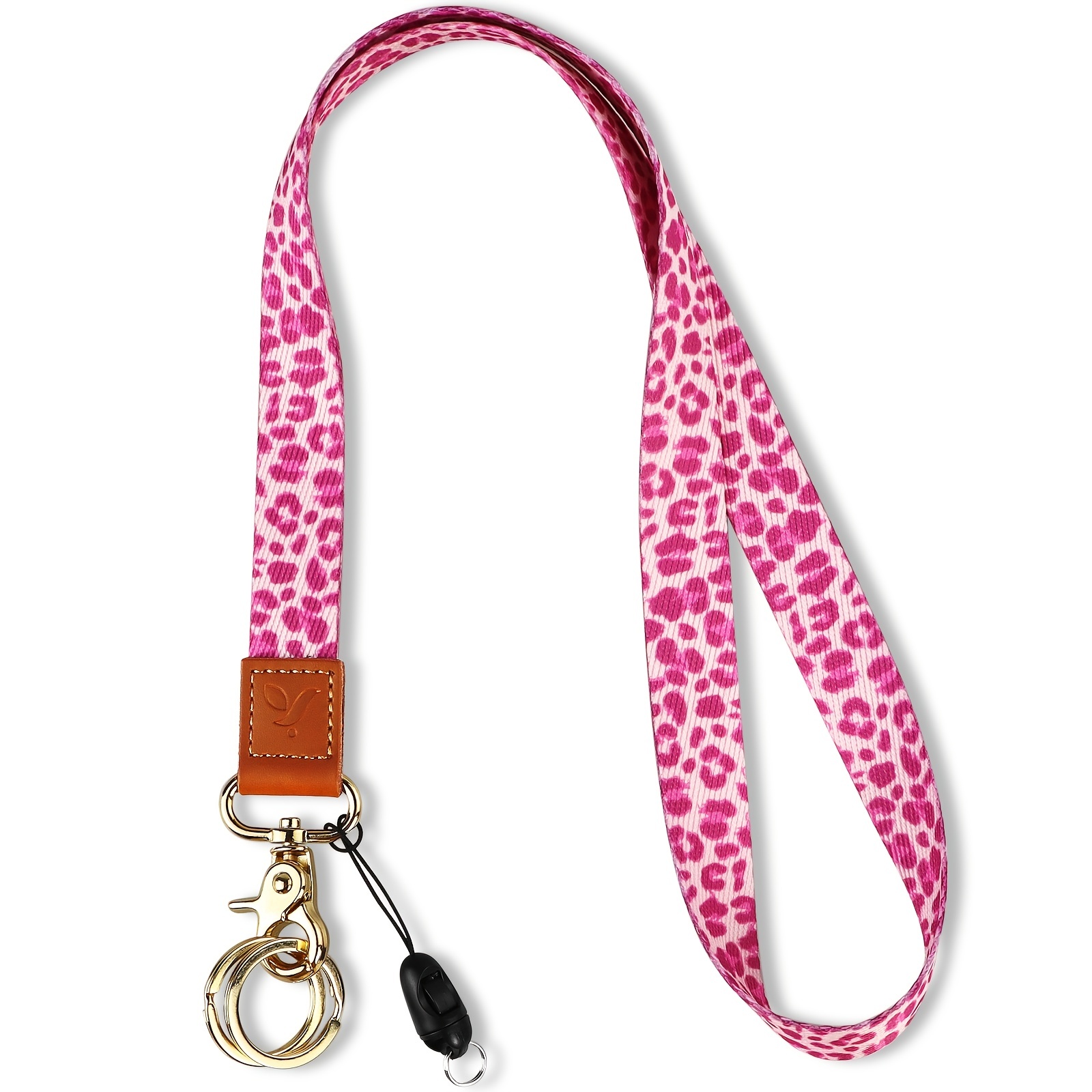 1pc * Leopard Badge Lanyards With Clip For ID Badges & Keys, Cute Durable  Neck Lanyard Strap For Women Men Kids Teachers