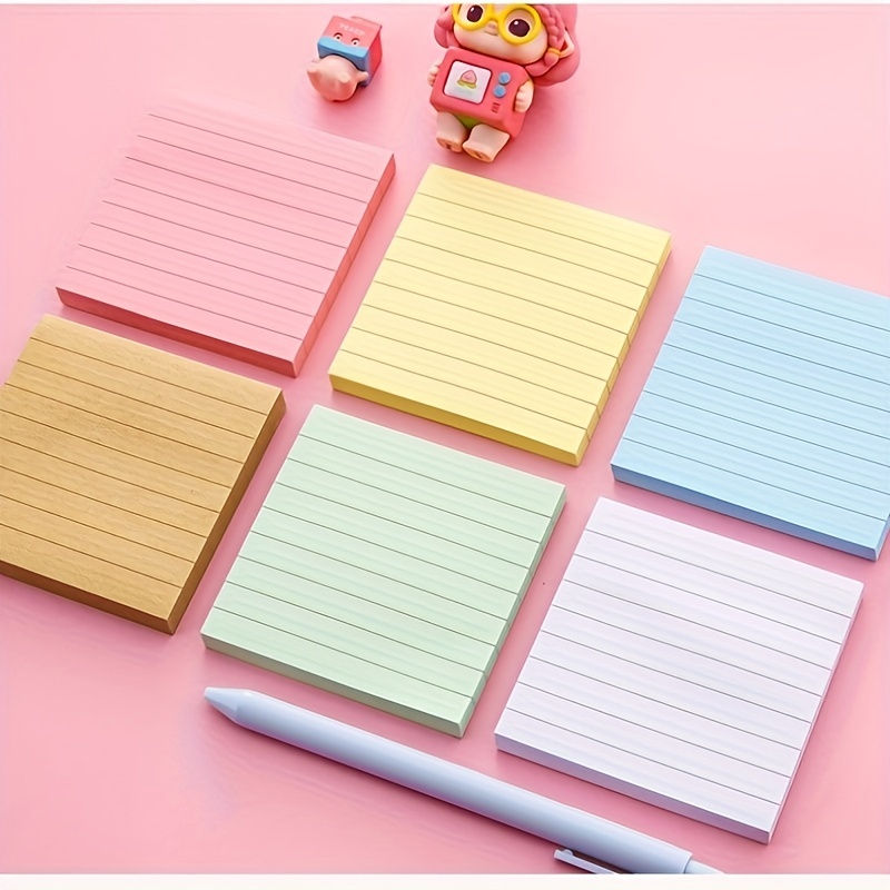 Sticky Notes bright Colors Self stick Pads Easy To Post For - Temu